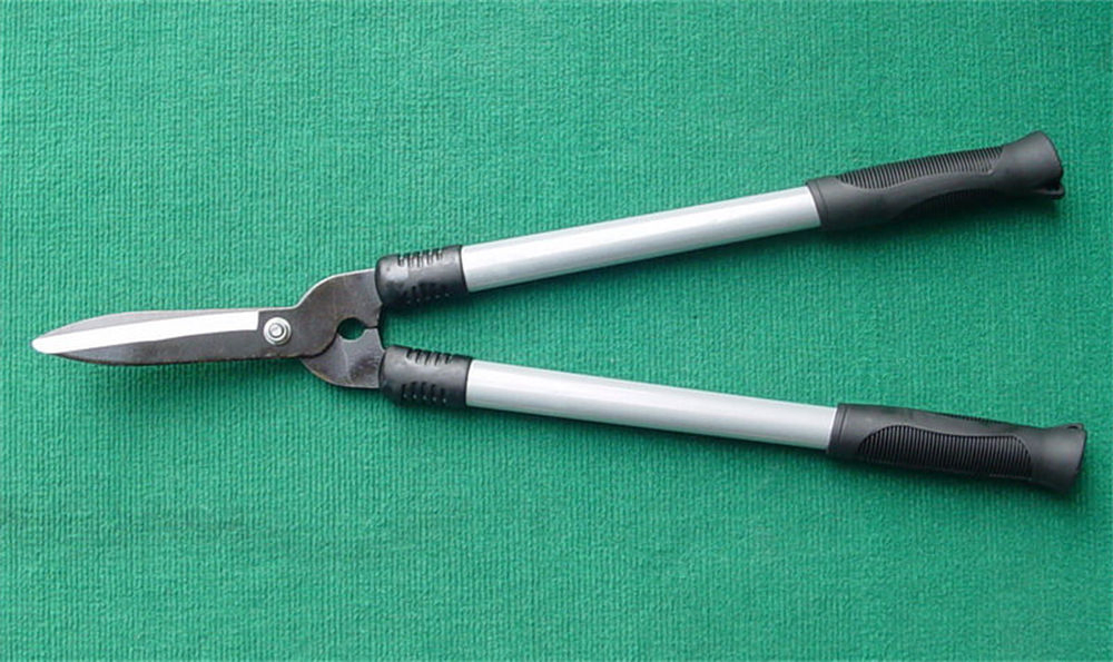 Long Length Orange Hedge Shear with Anti-Slip Grip for Tree Branch Pruning