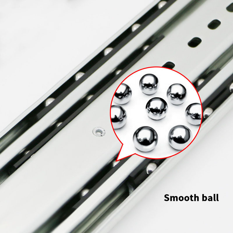 76mm Width Thickened 3 Section Drawer Track Industrial Track Heavy Duty Slide for Machinery