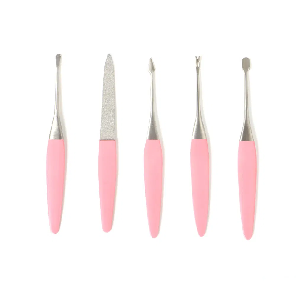 Manicure and Pedicure Care Supplies Wholesale Nail Art Products Skin Remover Cuticle Pusher Tools Kit