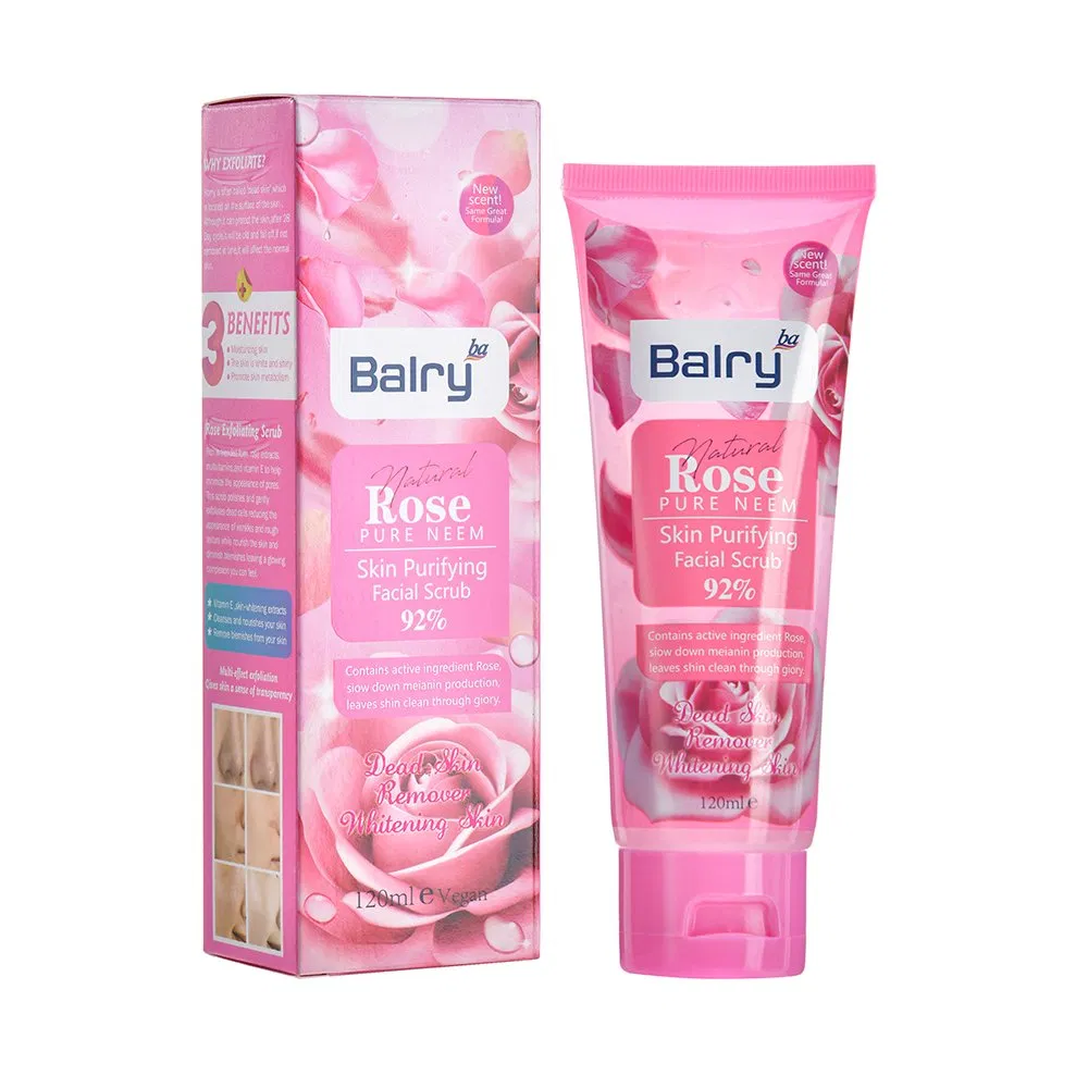 Rose Exfoliating Salicylic Acid Face Scrub Deep Cleansing & Purifying Gel