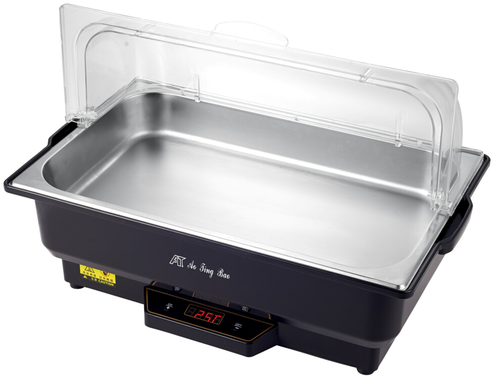 Hotel Restaurant Commercial Electric Cookware Buffet Food Soup Steamer Warming Tray Stove Chafing Dish