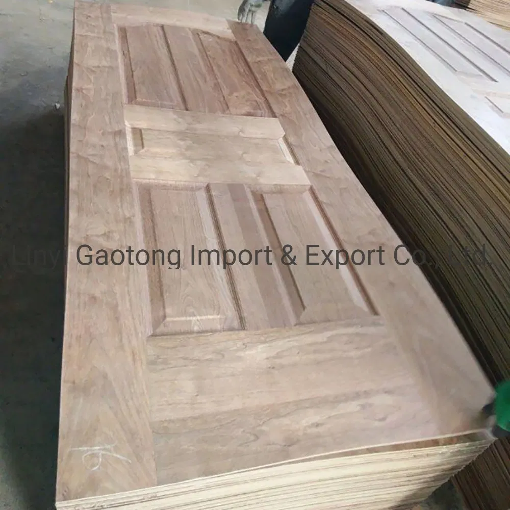 3mm Oak Teak Sapele Veneer MDF Moulded Panel Doors for Wooden Door