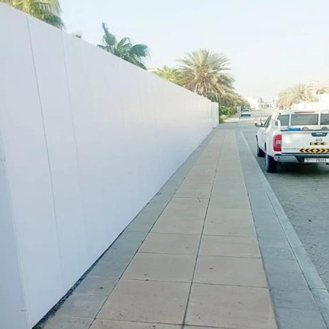 Length Customized PVC Eco Fence Temporary Hoardings for Construction