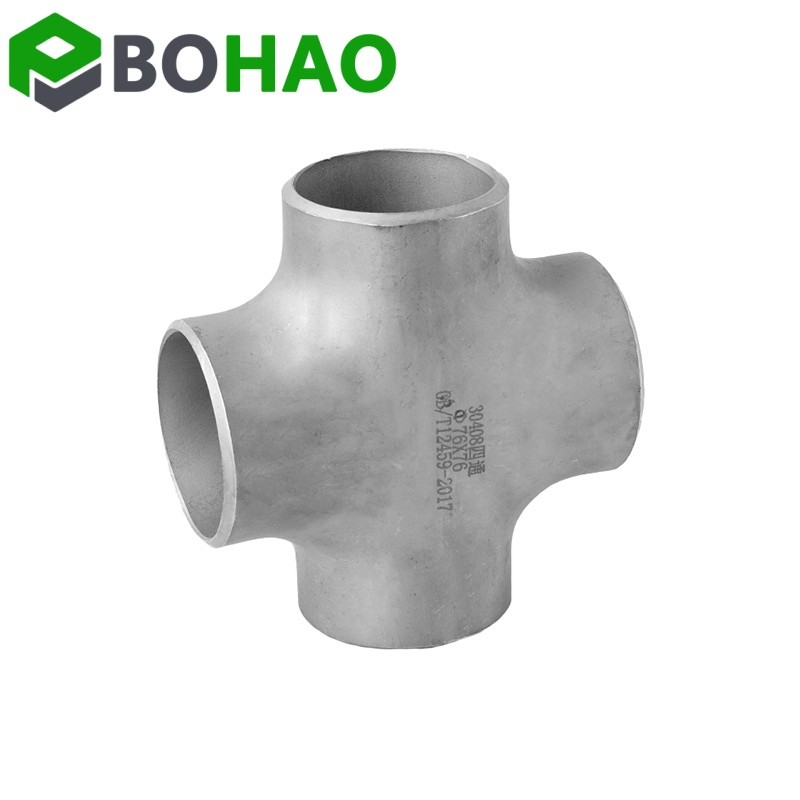 Factory Wholesale Stainless Steel Pipe Fittings Ss 304 DN200 Welded Cross