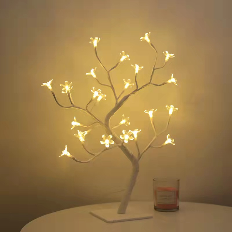 Romantic Rose Flower Night LED Light Wedding Bedroom Indoor Decoration Table Lamp