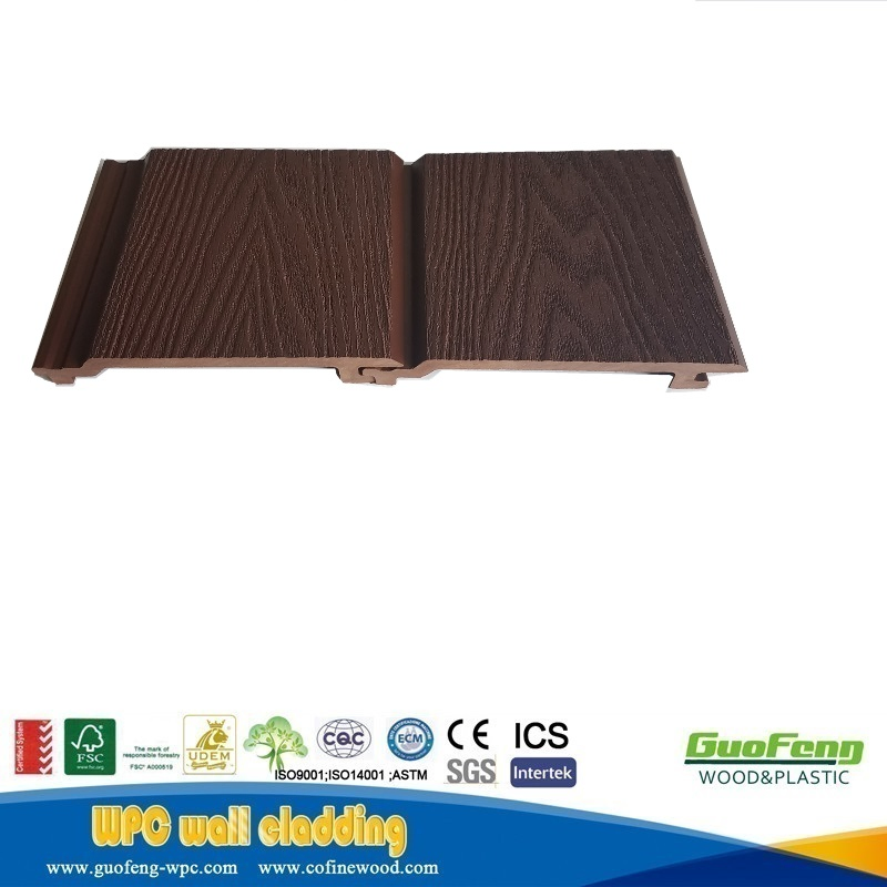 Exterior Waterproof WPC Wall Panel Anti UV WPC Wall Cladding Outdoor