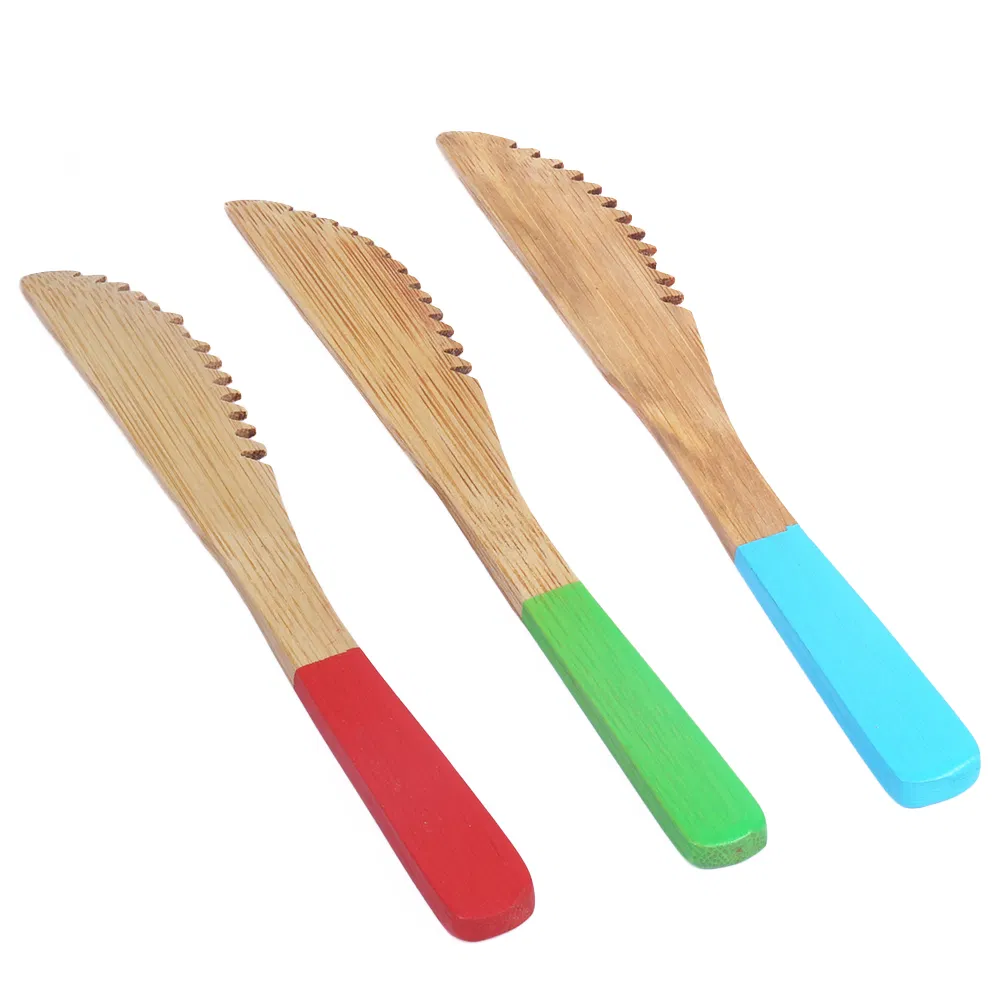 Eco-Friendly Bamboo Camping Knife Perfect for Baby's Meals