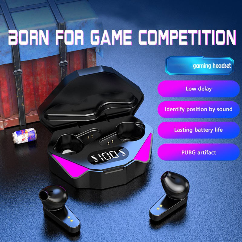 Игровые наушники X15 TWS с LED-подсветкой