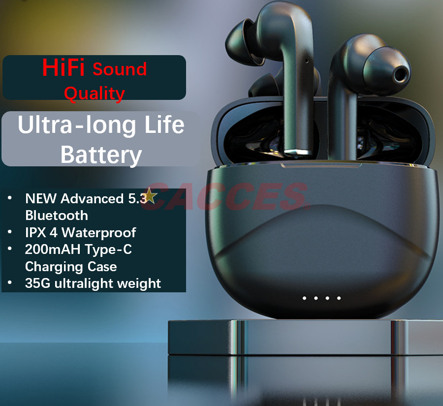 Беспроводные наушники Hi-Fi Bluetooth 5.3, 120 часов работы