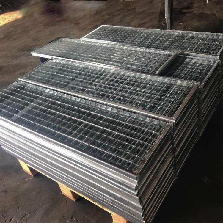 Customized Durable Galvanized Steel Drain Cover Office Building Floor Drain Grate Plate Mesh Steel Grating for Drainage Cover