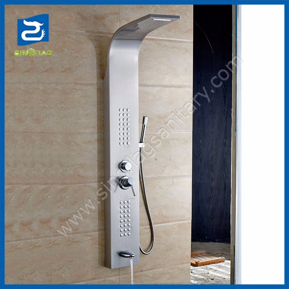 Waterfall Shower Column Thermostatic Shower Panel with Five Functions