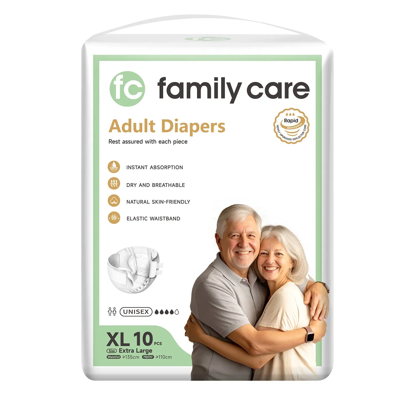 Custom Printed Adult Diapers Wholesale Bulk for Elderly Comfortable Fit