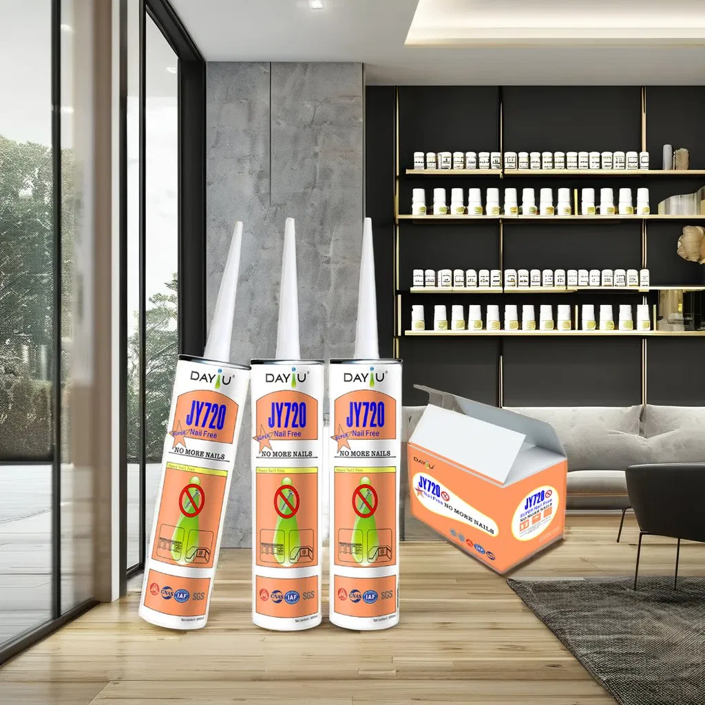 Jy720 One-Component Nail-Free Glue Heat Water Resistant Construction DIY