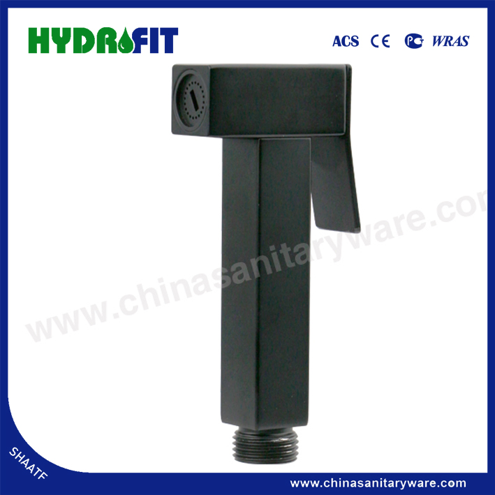Factory Black Stainless Steel Portable Bidet Toilet Sprayer Health Faucet Handheld Shattaf Sprayer