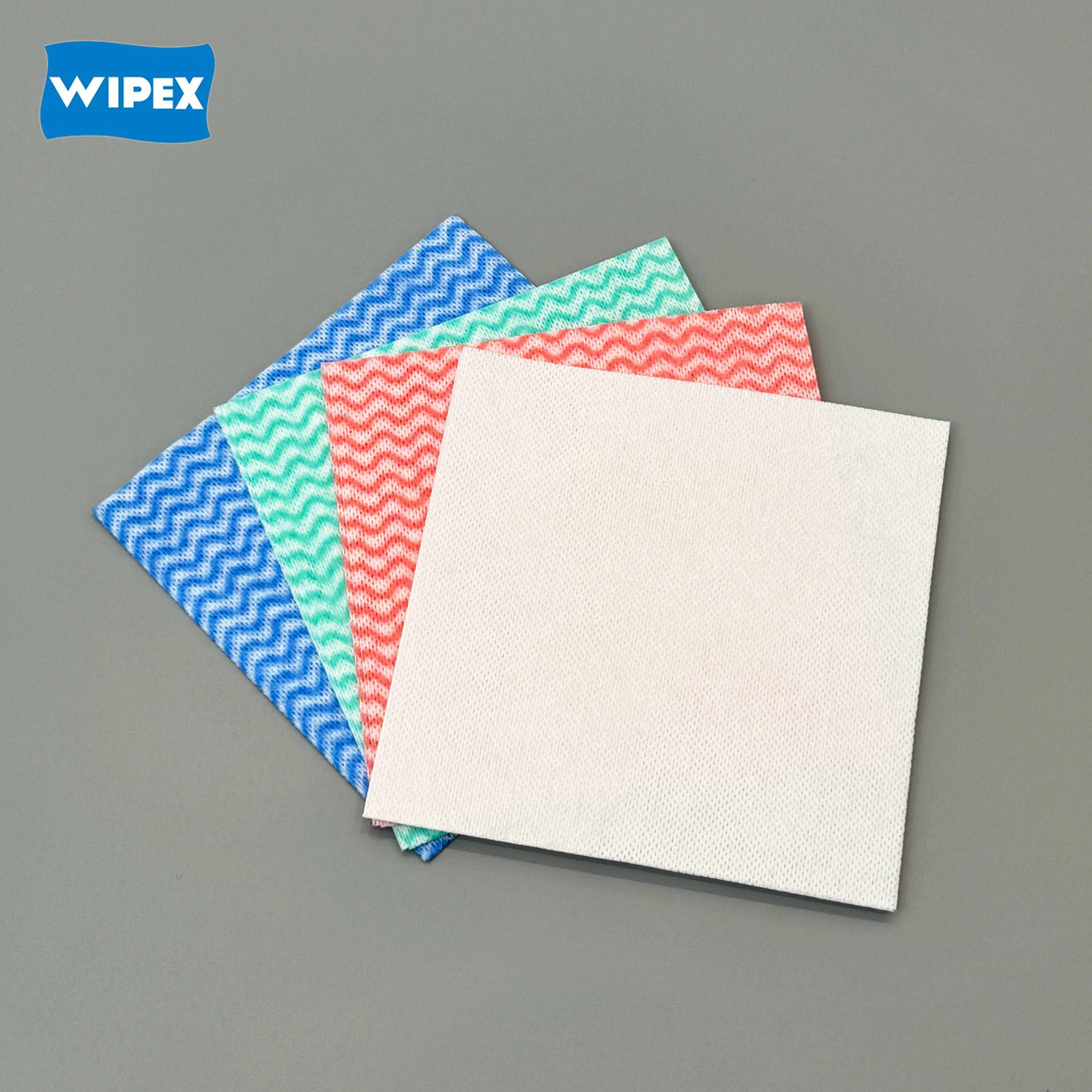 Wipex Wave Pattern Dry Wipes Spunlace Nonwoven Kitchen Cleaning Wipes