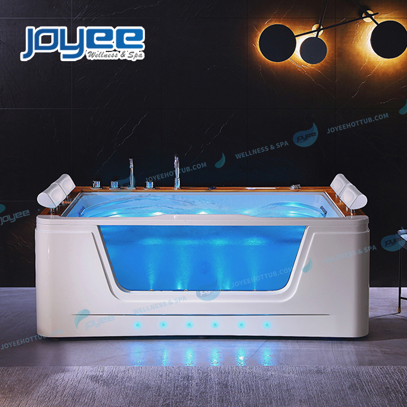 Угловая ванна на 4 персоны с LED-подсветкой и гидромассажем