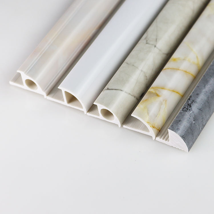 Hot Sale Decorative Ceramic Accessories Plastic 10mm Round Ceramic Corners PVC Tile Trim