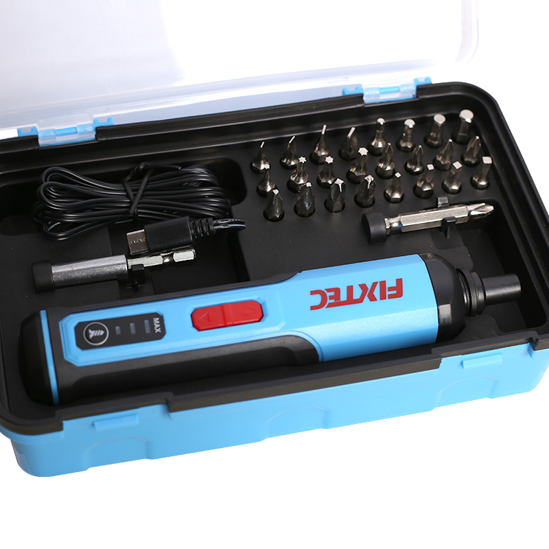 Fixtec 4V Rechargeable Battery Power Screw Drivers 26 in 1 Precision Electric Cordless Screwdriver Set Drill Electric Screwdriver Set