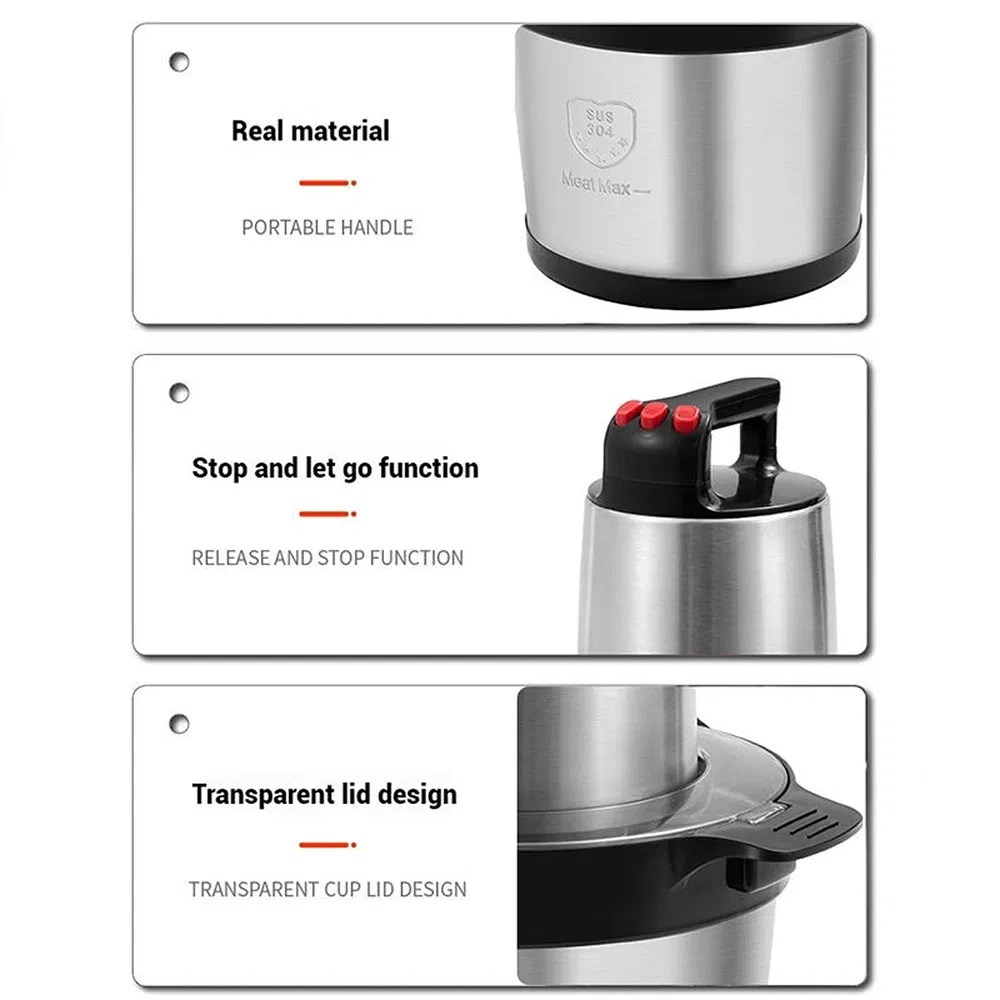 8L Portable Multifunction Electric Meat Grinder for Household RV Home Use