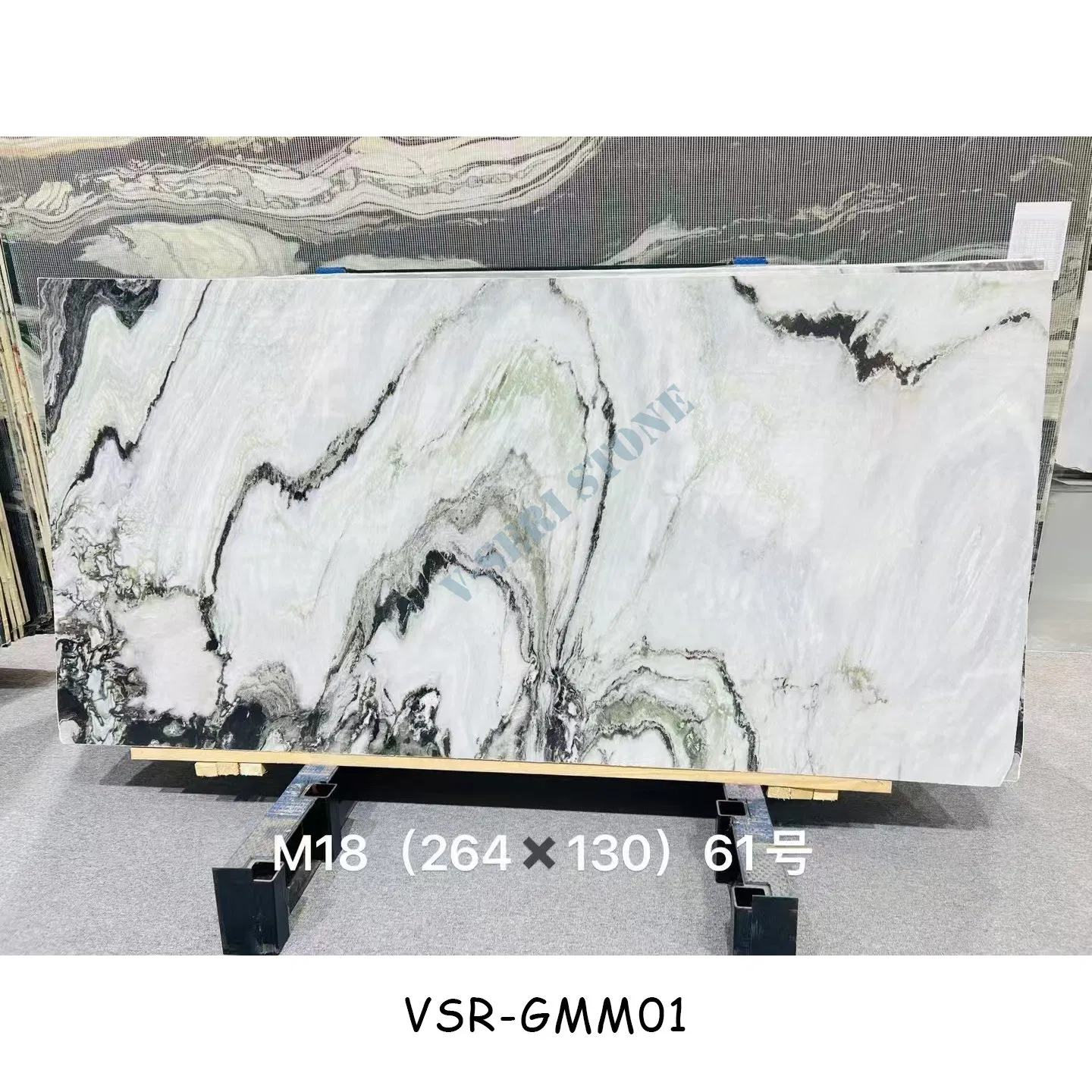 Natural Polished Black White Marble Slab for Kitchen and Bathroom