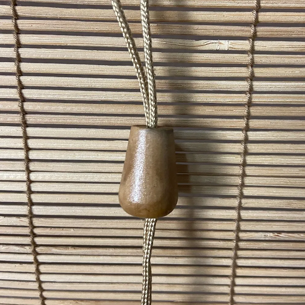 Factory Direct Sales Light Brown Natural Bamboo Blind with Pull Cord Systeam