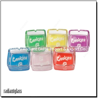 Colorful Glass Smoking Ashtray Shisha Hookah Rolling Paper Smoking Accessories