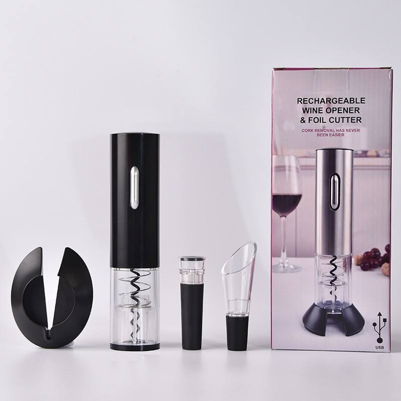 Creative Electric Automatic Wine Bottle Opener with LED Light for Home Use