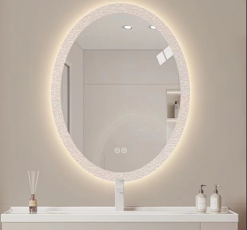 LED Bathroom Shower Mirror - Lighted Mirror with 3 Color Modes, Anti-Fog & Shatterproof, Perfect for Bathroom Use