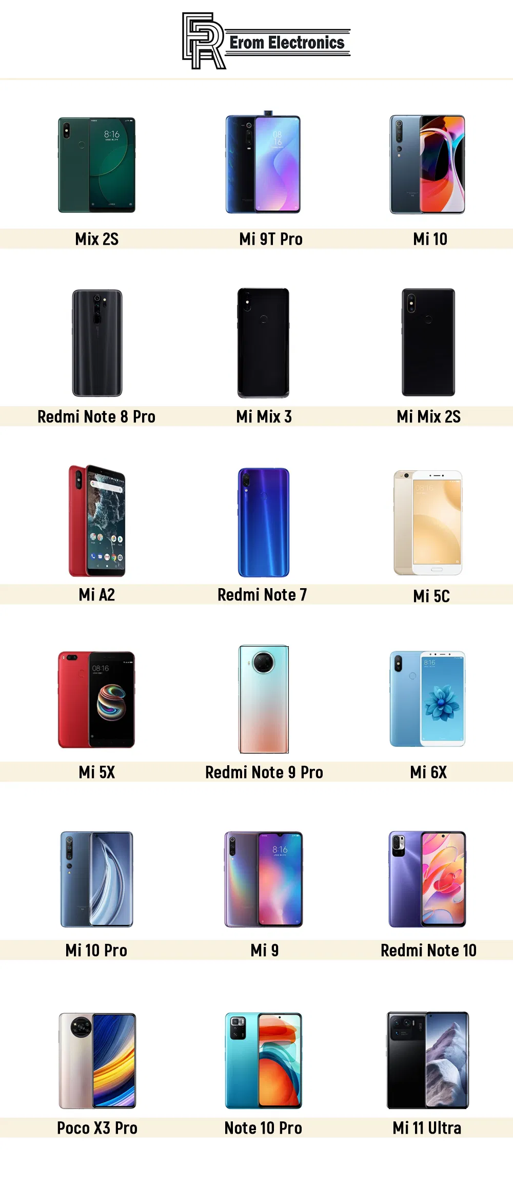 Mi Smartphone Original New Second-Hand Cell Phone Wholesale