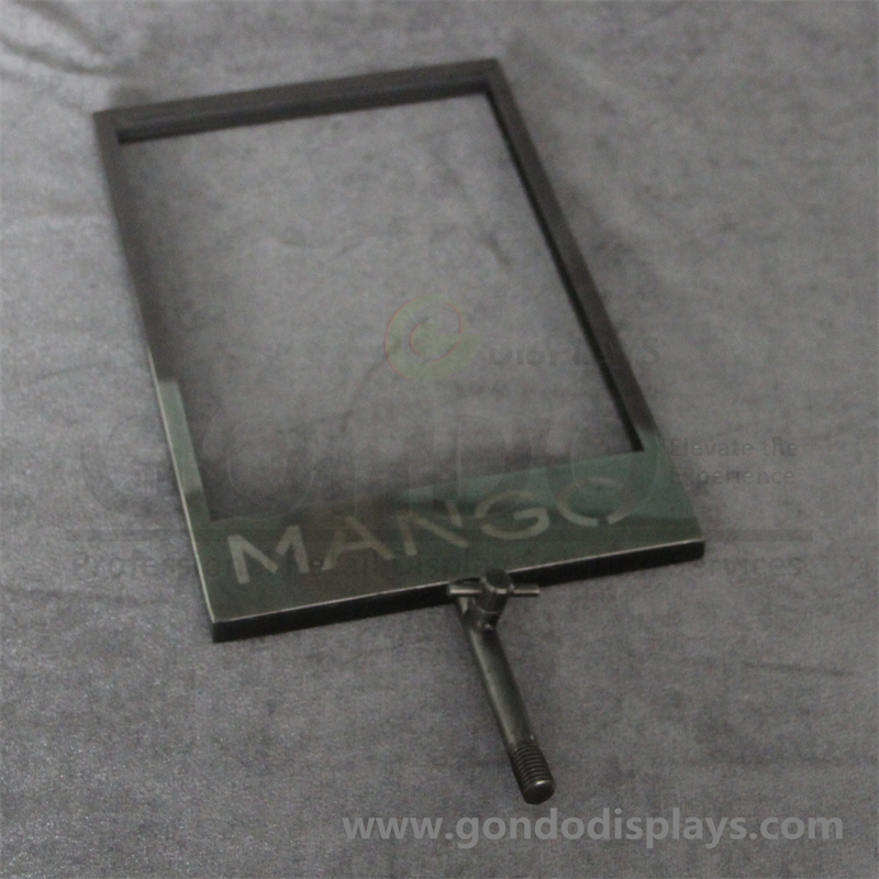 Supermarkt Metal Frame Clear Acrylic Price Holder Label Tag