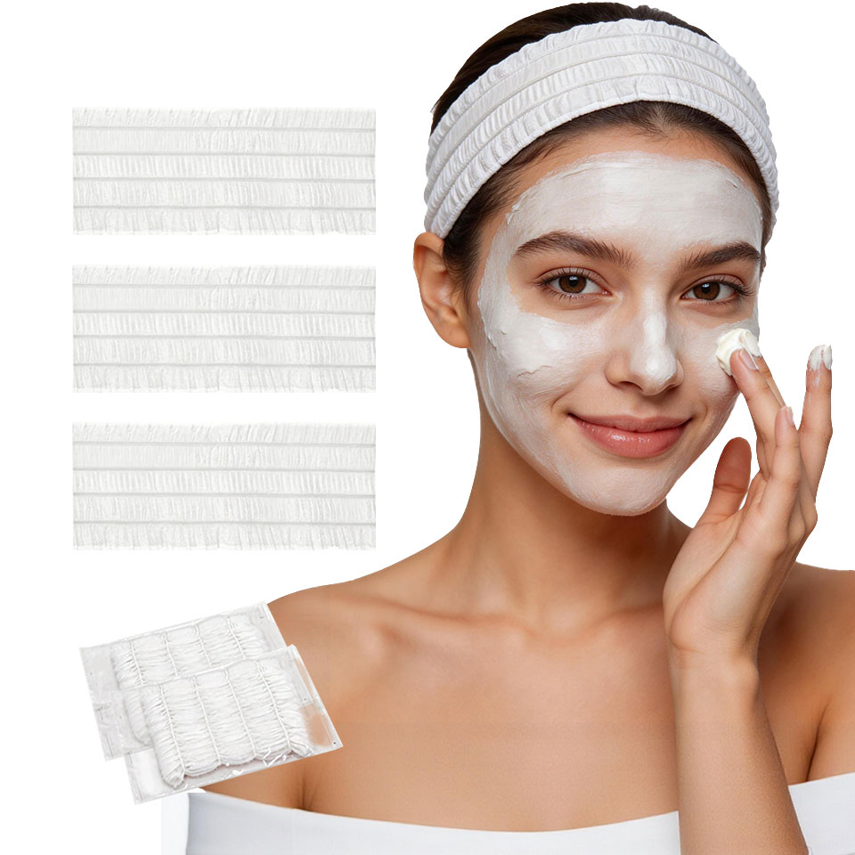 White Hair Ties for Bathing Essentialy for Going out