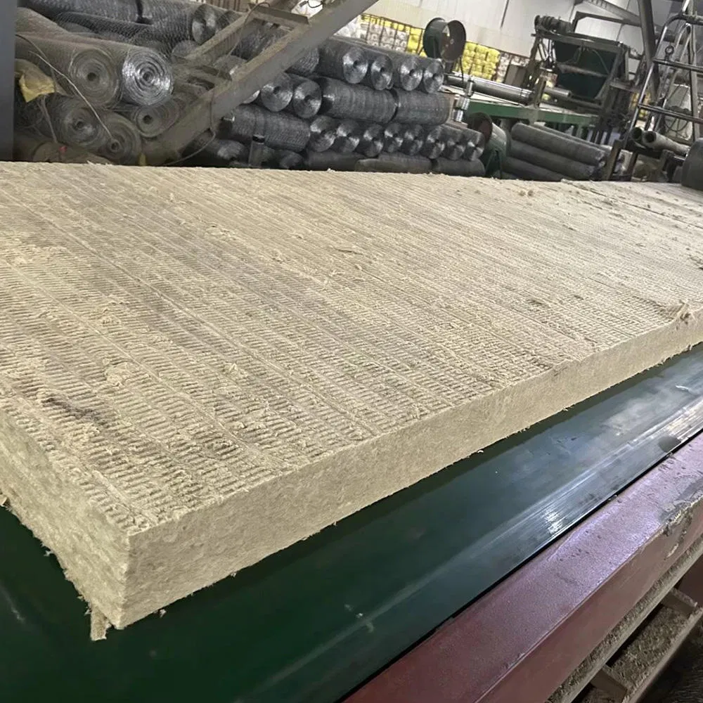 High Density Rock Wool Clean Plate Stone Wool Mineral Wool Rock Wool Board/Slab/Sheet with Aluminum Foil for Wall and Roof