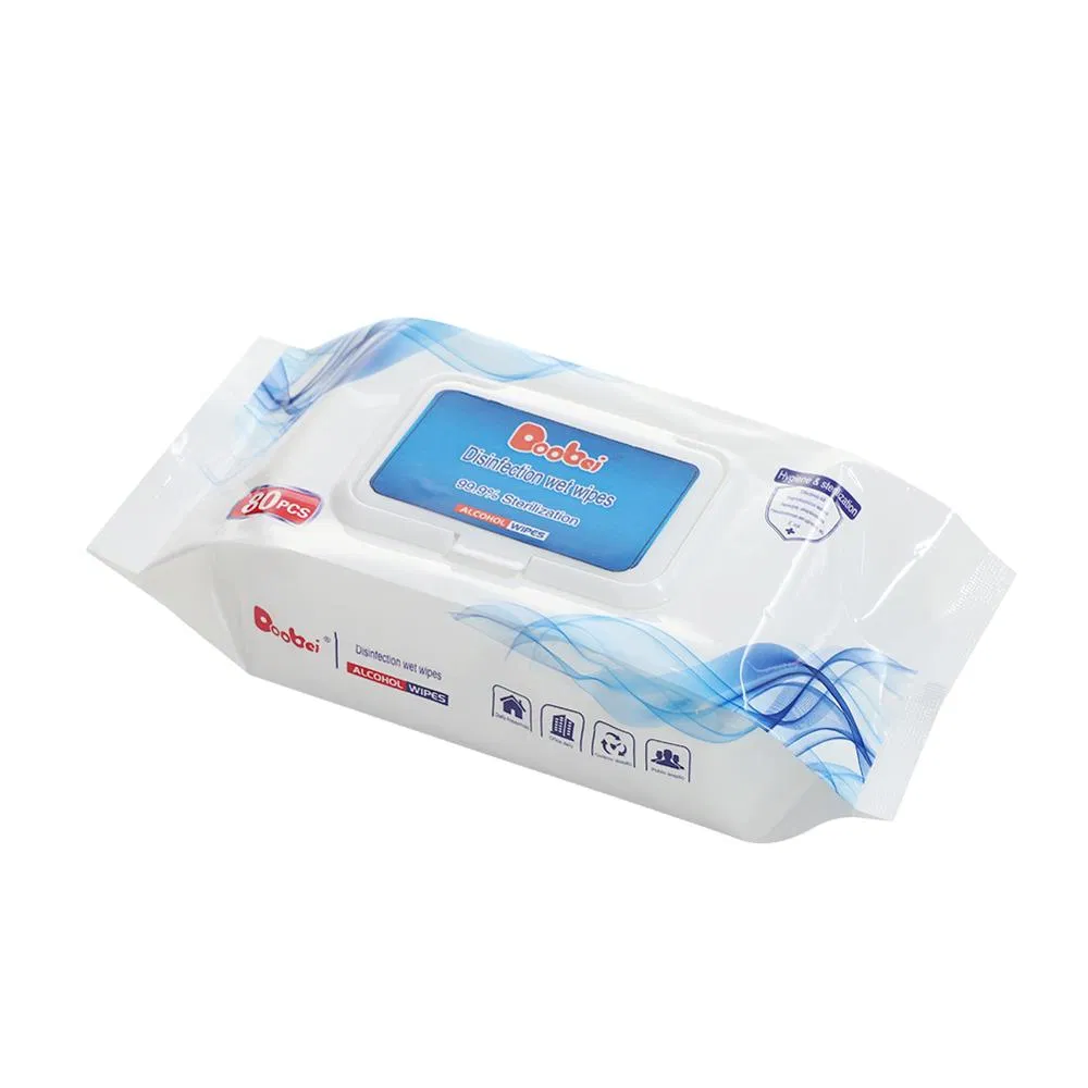 Anti Bacterial 75% Alcohol Disposable Wet Paper Factory Price Superior Quality Wipes