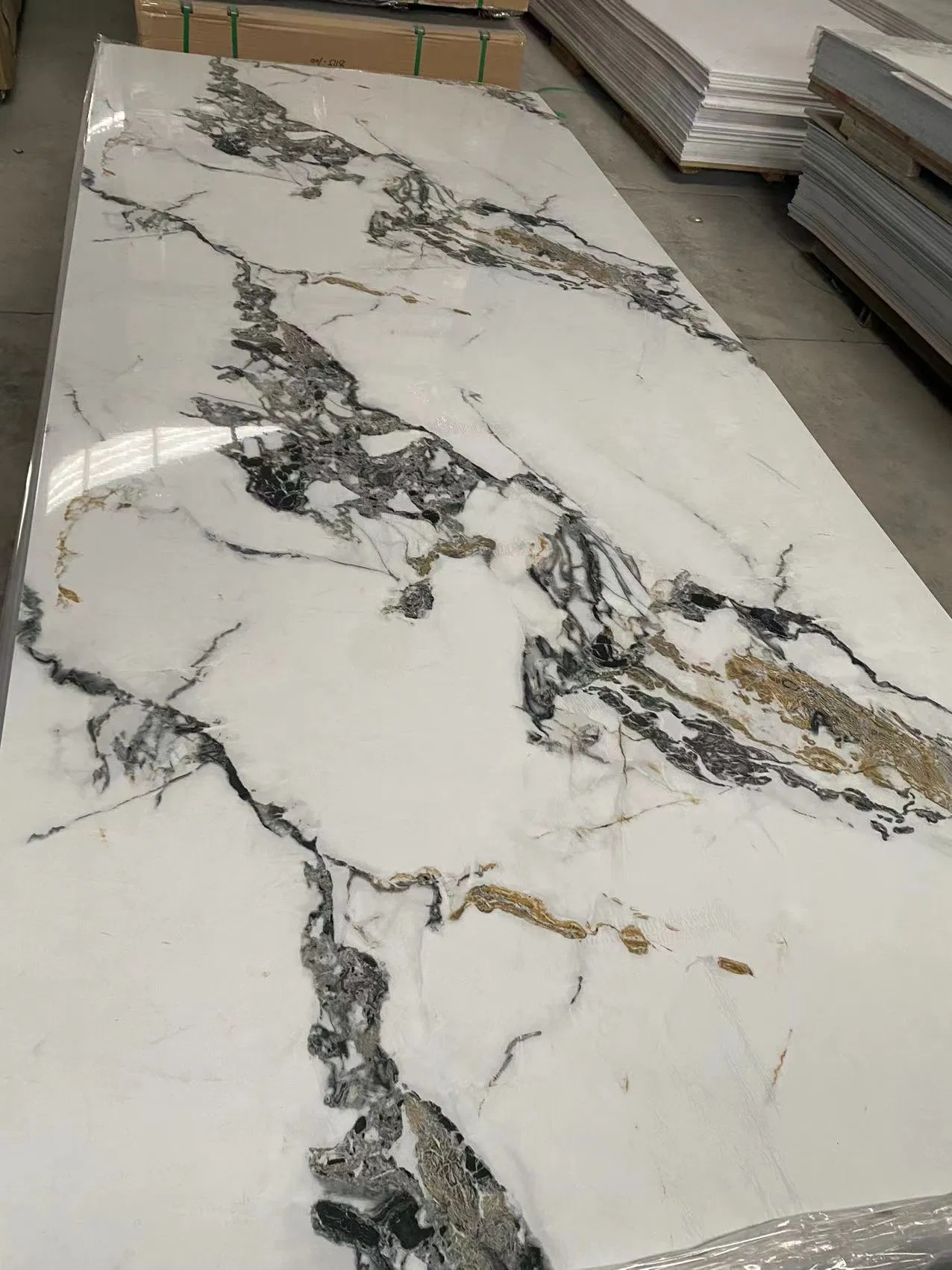 UV Coated PVC Marble Sheet for Interior Design Enhancement
