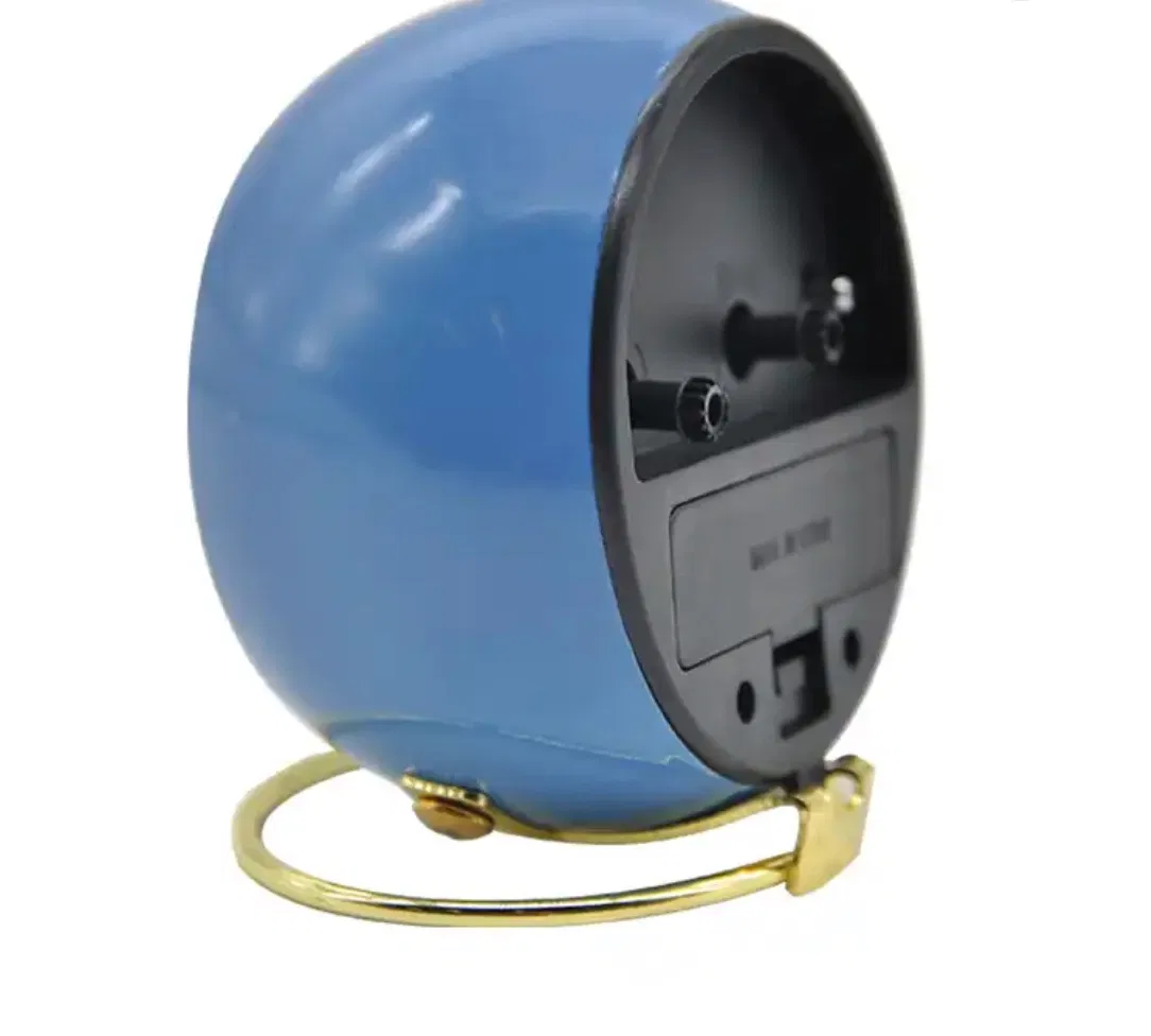 Double Bell Promotional Mini Metal Office Desk Clock Quartz Analog Vintage