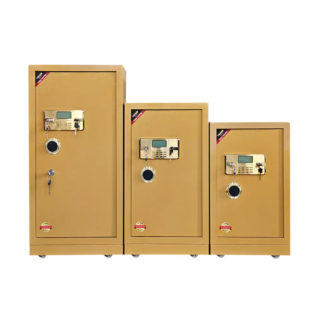 UL Approval Digital Lock Heavy Duty High Security Fire Safe Box Customized Fireproof Safes Moveable with Wheels Storage Box