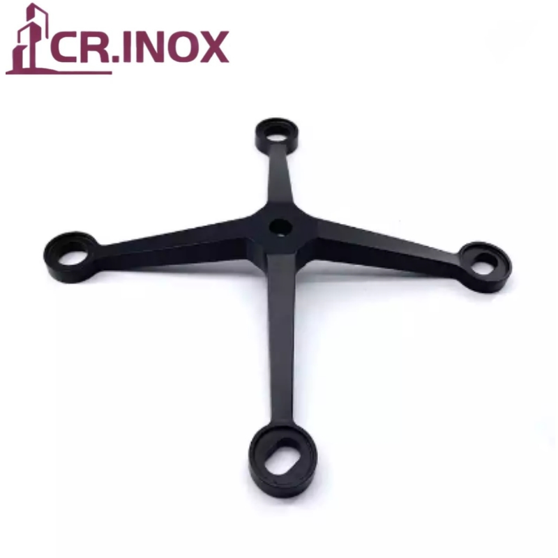 Matt Black Stainless Steel Spider Glass Fitting