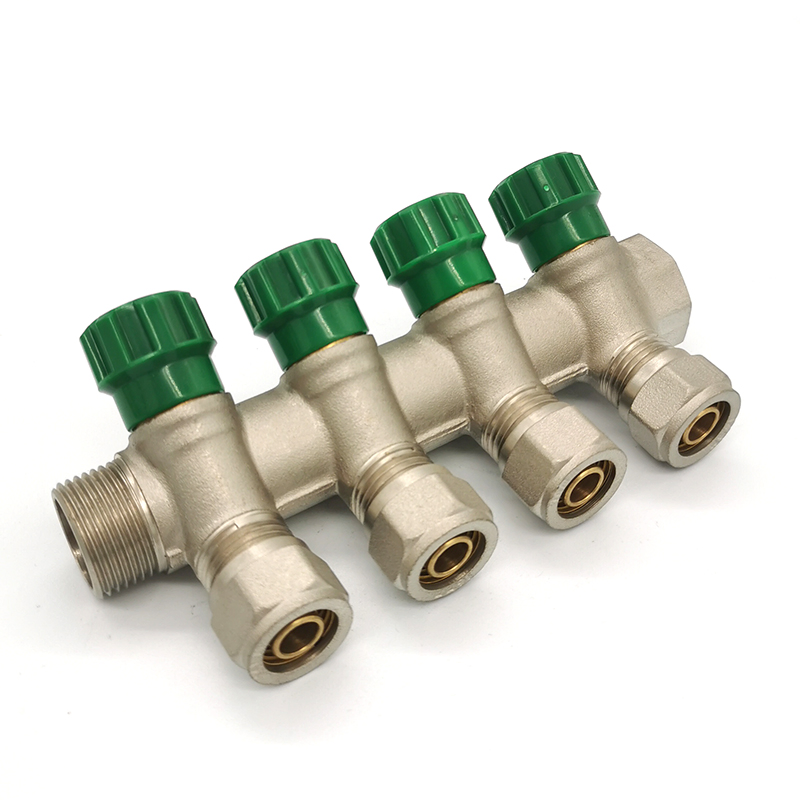 3/4 Inch 1/2" Pex Plumbing Manifold Floor Heating System Brass Water Manifold