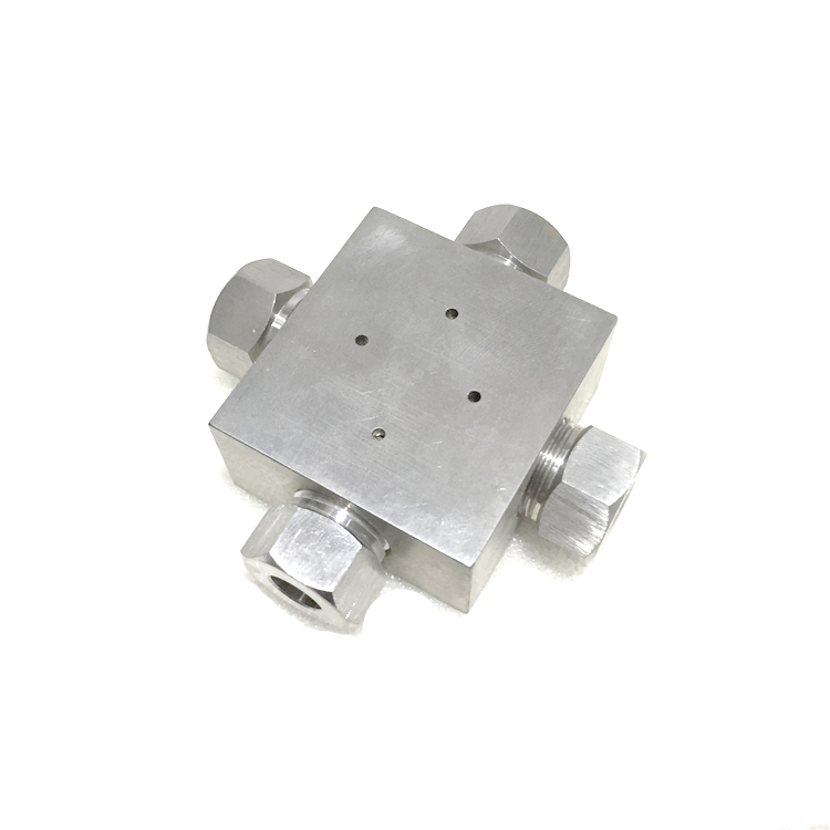 CNC Water Jet Cutter Parts Pipe Fitting 60000 Ksi Cross 3/8 Inch a-0777-2 for Waterjet Cutter Intensifier Pump