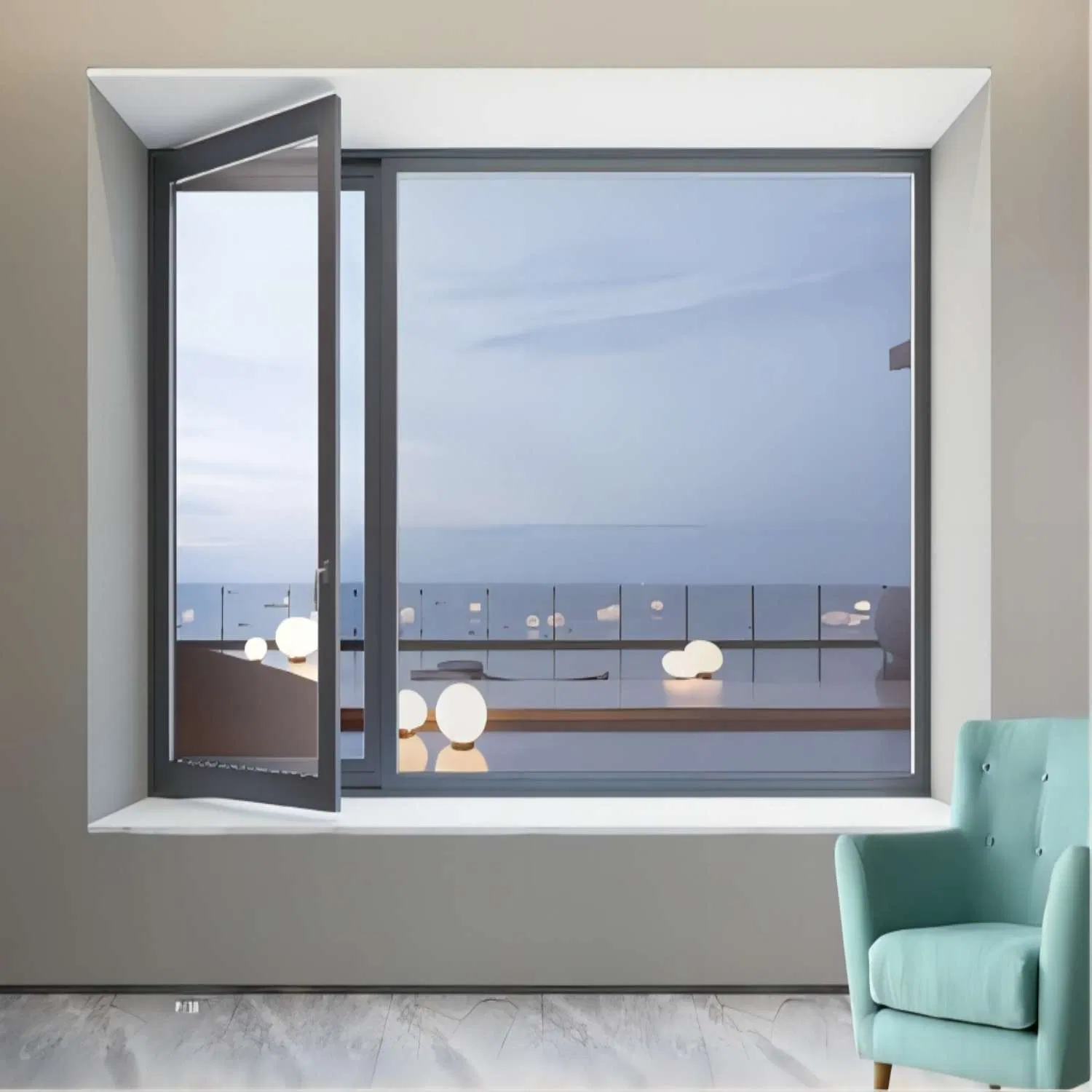Chinese Factories Look for Foreign Franchisees Soundproof Aluminium Window Aluminum System Inward Opening Casement Window Popular Home Outward Casement Window