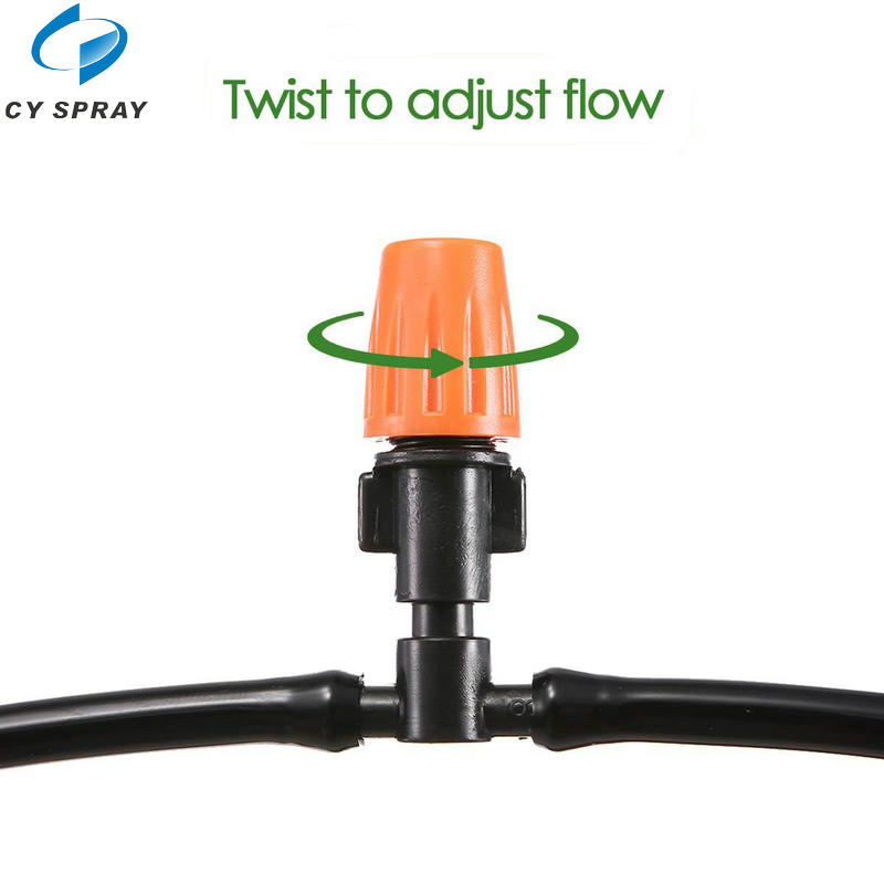 Hanging Anti Drip Misting Nozzle Cross Atomizing Nozzle Fog Water Spray to Greenhouse Drip Irrigation