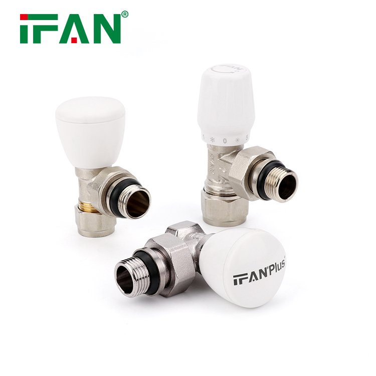Ifan Factory Price Thermostatic Radiator Valve Brass Valve 1/2 3/4 Inch Brass Radiator Valve