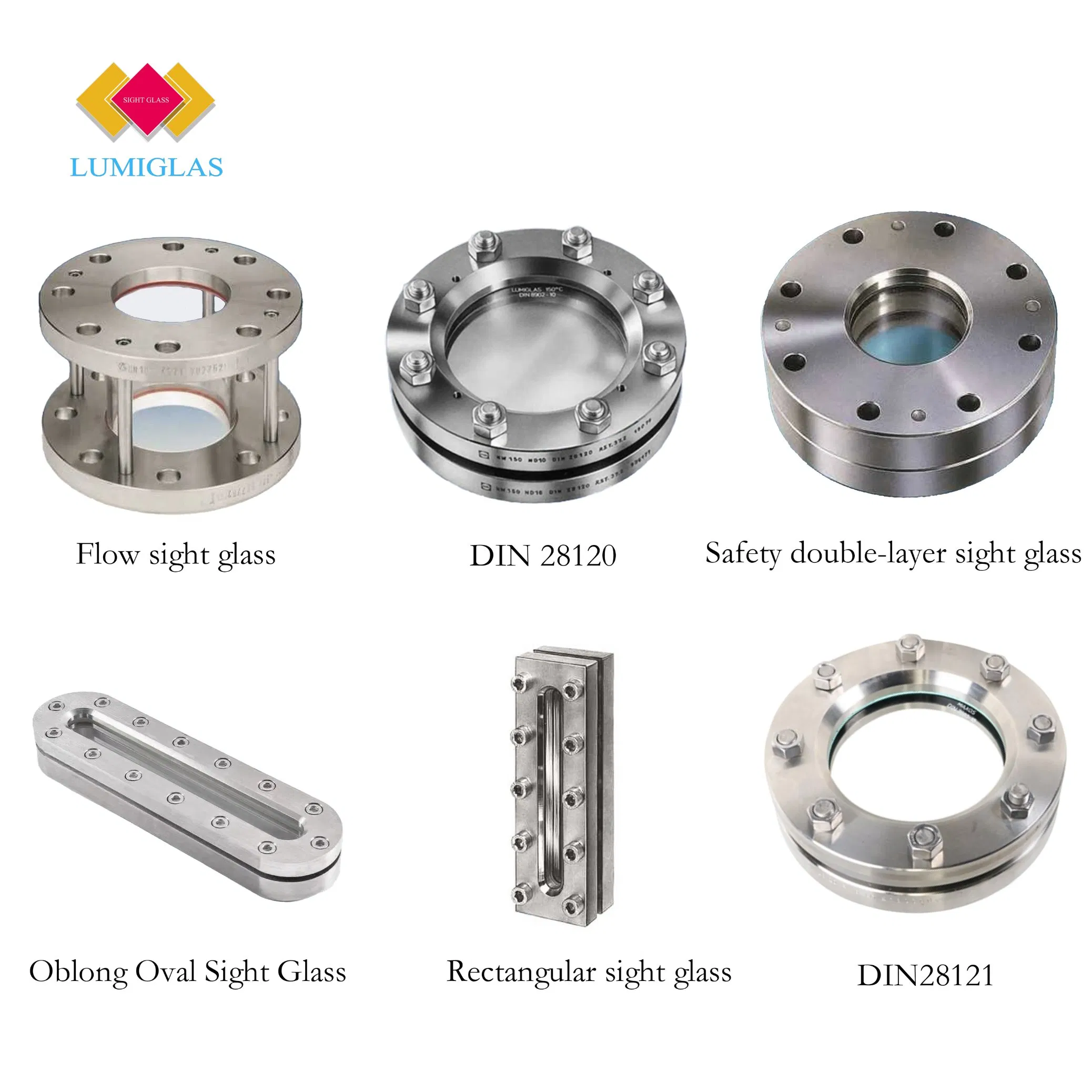 Flow Sight Glass for Pipelines Inline Flow Indicator Window Flow Viewer