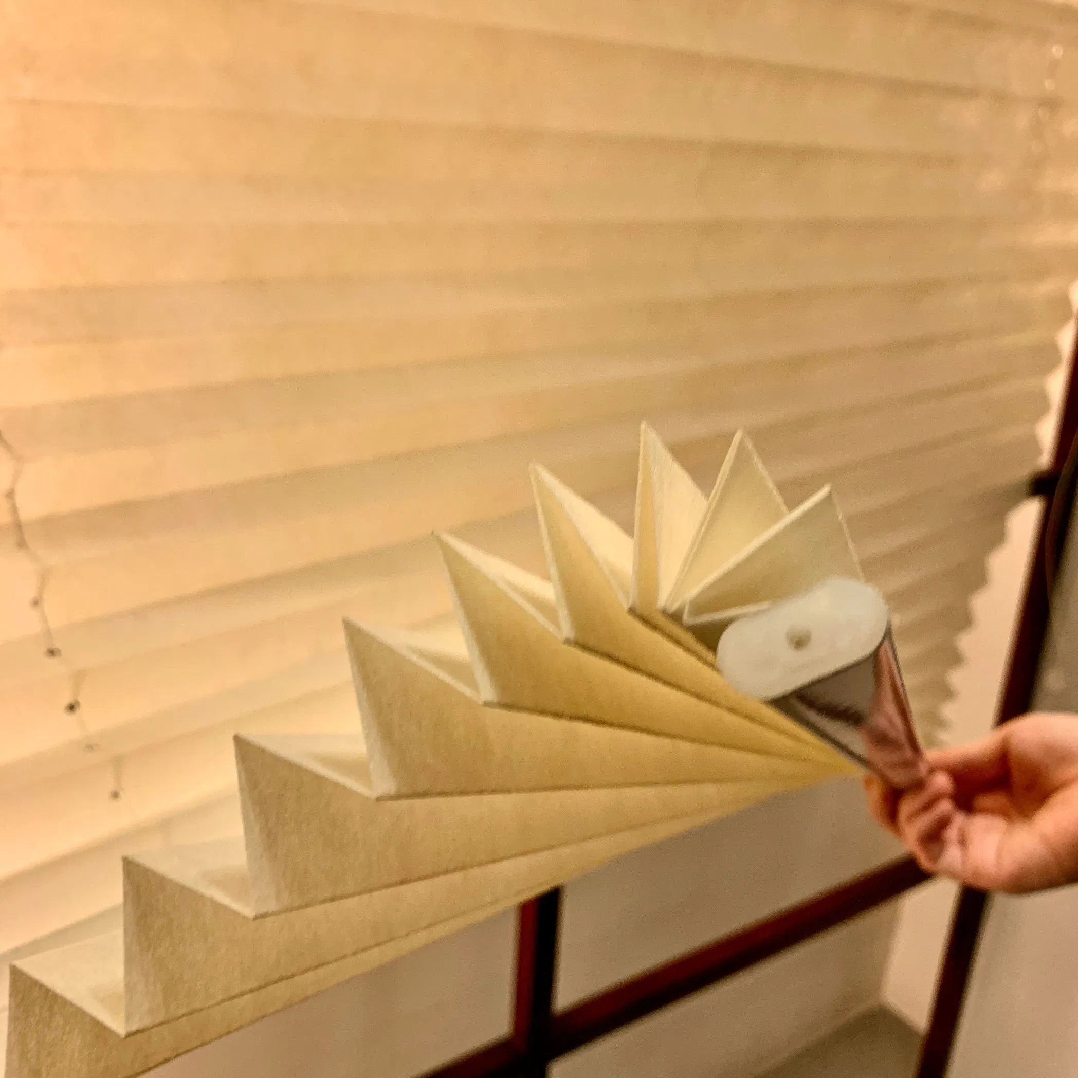 Pleated Shades Bead Chain Manual Pleated Blinds Fabric Window Shades Blinds
