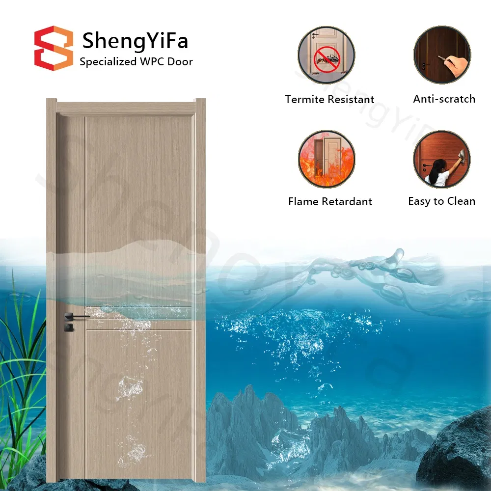 Shengyifa Hotel Villa Flame Retardant Soundproof Interior PVC Polymer WPC Door