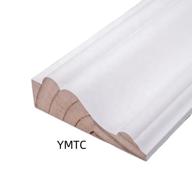 Excellent Quality White Primer Floor Decoration Skirting Board MDF Building Material