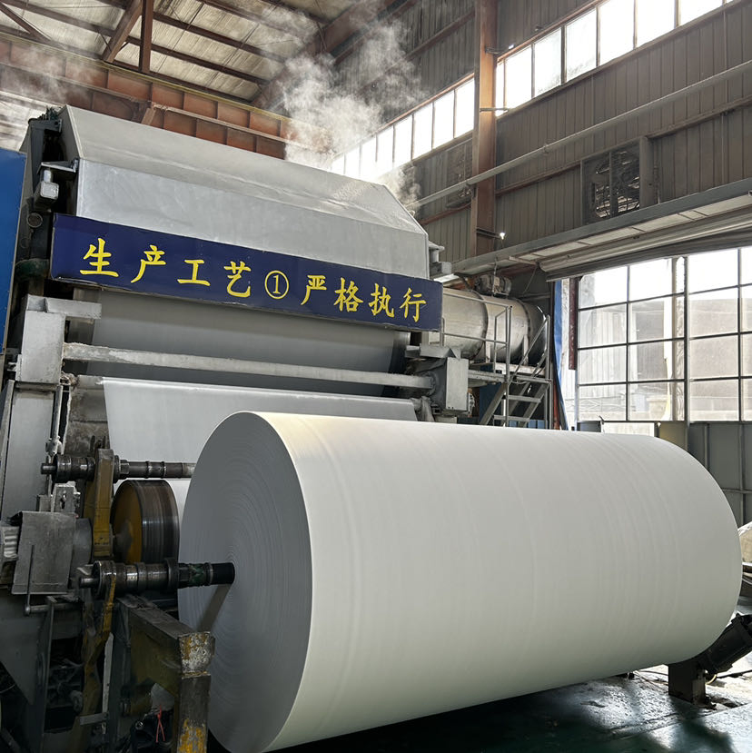 Bleached Bamboo Pulp Jumbo Roll for Toilet Paper/Kitchen Paper/Facial Tissue