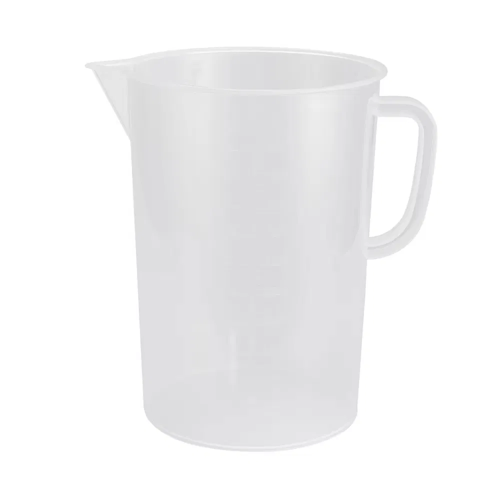 5L Transparent PP Plastic Measuring Jug Large Capacity Rectangle Shape