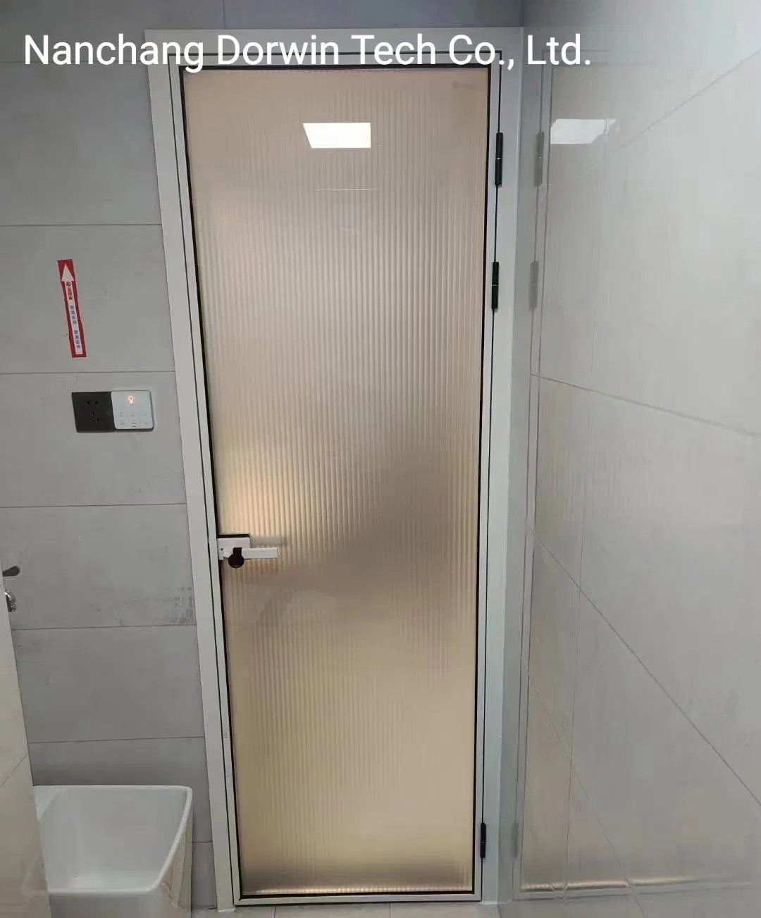 CE Nfrc 8mm Frosted Tempered Glass Swing Door for Bathroom