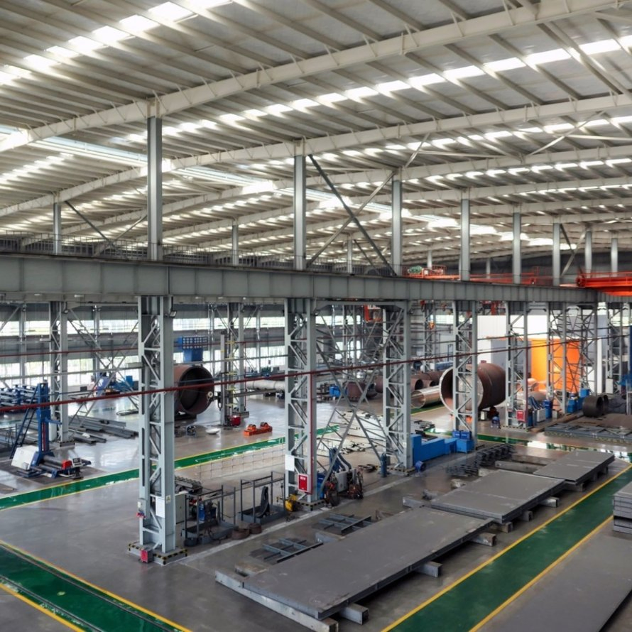 From a Chinese Supplier H-Shaped Steel Beam Steel Frame Prefabricated Building